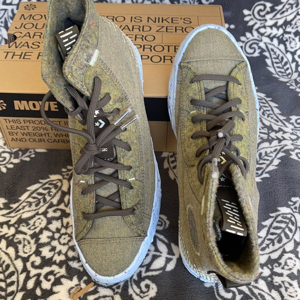 Converse Chuck Taylor All Star Crater Hi Yellow/Carbon Jasper MEN`S - Picture 13 of 16